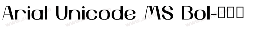 Arial Unicode MS Bol字体转换